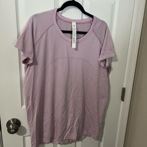 lululemon athletica Light Purple Short Sleeve Top